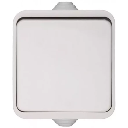Выключатель СВЕТОЗАР БАТТЕРФЛЯЙ одноклавишный, цвет белый,10А/~250В SV-54330-W купить в Урае