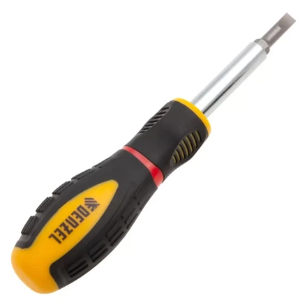Отвертка комбинированная Denzel, SL3/16&quot;-PH1, SL1/4&quot;-PH2, 3-х компонентная рукоятка, 7713381 купить в Урае
