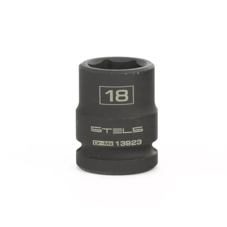 Головка ударная шестигранная 18 мм 1/2" CrMo Stels 13923 купить в Урае