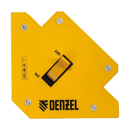 Фиксатор магнитный отключаемый для сварочных работ усилие 30 LB, 45х90х135 град. Denzel 97563 купить в Урае