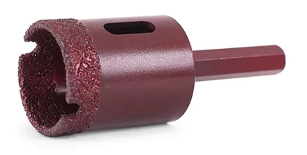 Алмазная коронка MESSER по камню с шестигранным хвостовиком (вакуумное спекание алмазов) 60 мм купить в Урае