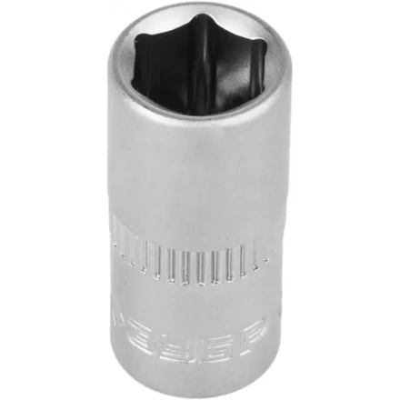 Головка торцовая ЗУБР &quot;МАСТЕР&quot; (1/4&quot;), Cr-V, FLANK, хроматированное покрытие, 8мм 27715-08 купить в Урае