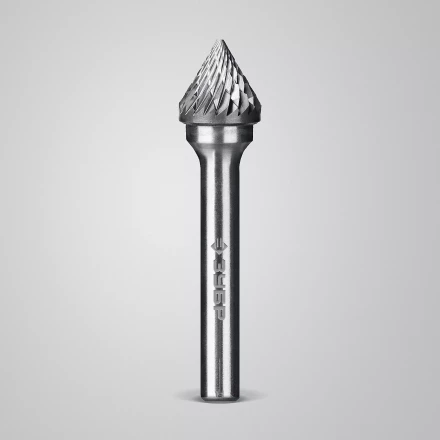 Зубр Твердосплавная борфреза J - зенкер с вершиной 60°, 12 х 10 мм (28808-12-10) купить в Урае