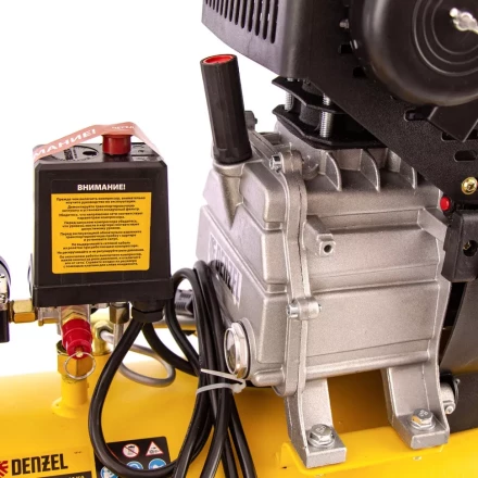 Компрессор воздушный, прямой привод DC1500/50, 1.5 кВт, 50 литров, 220 л/мин Denzel 58161 купить в Урае