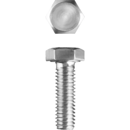 Болт ЗУБР &quot;МАСТЕР&quot; с шестигранной головкой, ГОСТ 7798-70, класс прочности 5.8, оцинкованный, M5x16мм, 5кг 303080-05-016 купить в Урае