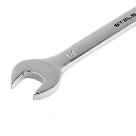 Ключ комбинированный 18 мм CrV матовый хром Stels 15223 купить в Урае