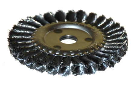 Щетка для УШМ Ф222/125 мм дисковая сталь витая 51584 купить в Урае