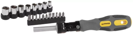 Набор STAYER Отвертки &quot;MAX-GRIP&quot;, Cr-V, реверсивно-рычажная, 20 предметов 2585-H20 G купить в Урае