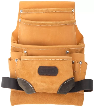 Сумка KRAFTOOL поясная для инструментов, натуральная кожа, 10 карманов 1-38531 купить в Урае