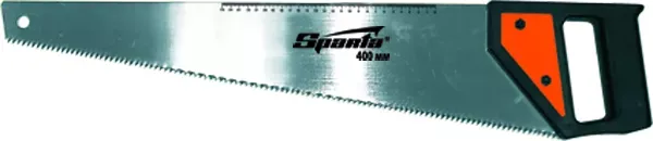 Ножовка по дереву 450 мм 5-6 TPI каленый зуб линейка пластиковая рукоятка SPARTA 232335 купить в Урае