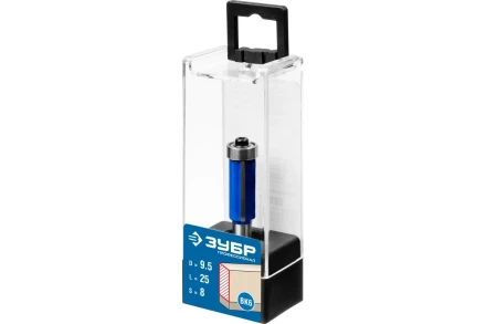ЗУБР 9.5 x 25 мм, хвостовик 8 мм, фреза кромочная с нижним подшипником, Профессионал (28727-9.5-25) купить в Урае