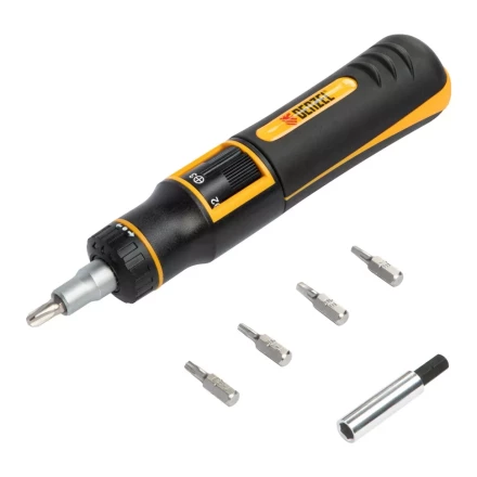 Отвертка реверсивная с револьверным механизмом Denzel 7711601, 11 шт, сталь S2 купить в Урае