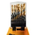 Набор сверл по металлу, 1-13 мм, HSS-Tin, Golden Tip, 25 шт Denzel 72323 купить в Урае