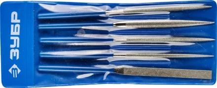 Набор ЗУБР &quot;ЭКСПЕРТ&quot; Надфили с алмазным напылением в пакете PVC, P 140, 160х80мм, 5 предметов 33386-160-H5 купить в Урае