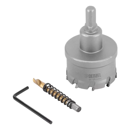 Коронка по металлу твердосплавная, 51 мм Denzel 724016 купить в Урае