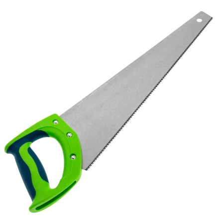 Ножовка по дереву Сибртех &quot;Зубец&quot;, 400 мм, 11 TPI, зуб 2D, калёный зуб, 2-х компонентная рукоятка, 23824 купить в Урае