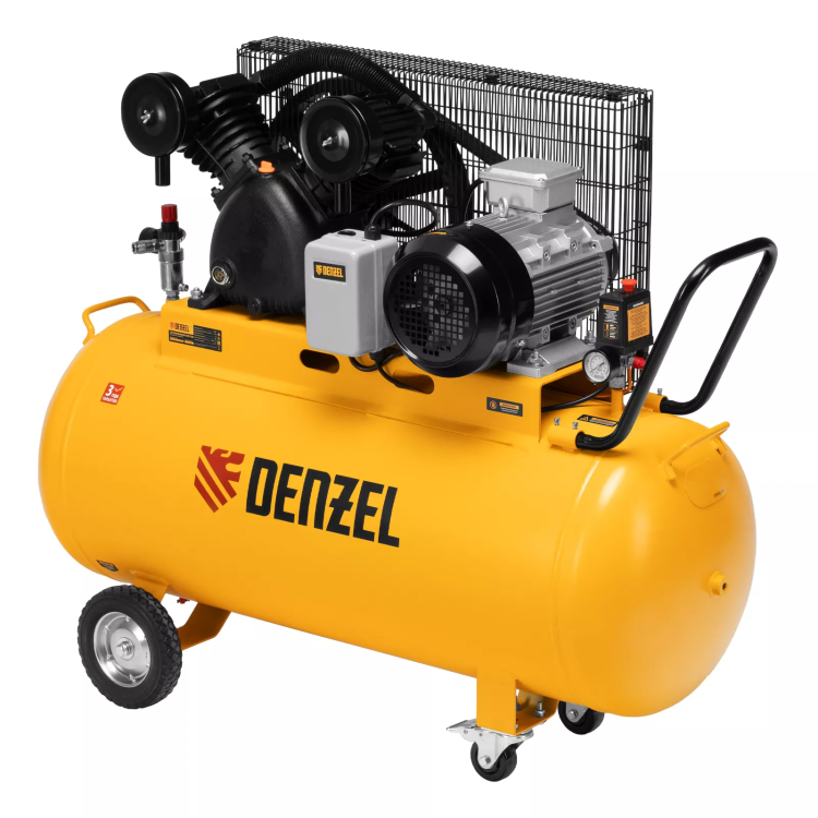 Компрессор воздушный рем. привод Denzel BCV 5500-T/200, 5,5 кВт, 200 литров, 850 л/мин купить в Урае