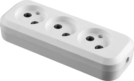 Колодка СИБИН для удлинителя, 3 гнезда, макс мощность 1300Вт 55108-3 купить в Урае