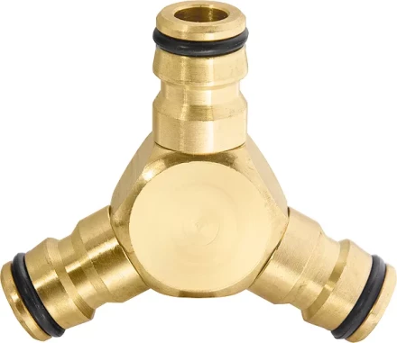 Тройник для разветвления или соединения штуцерный латунный PALISAD 66568 купить в Урае