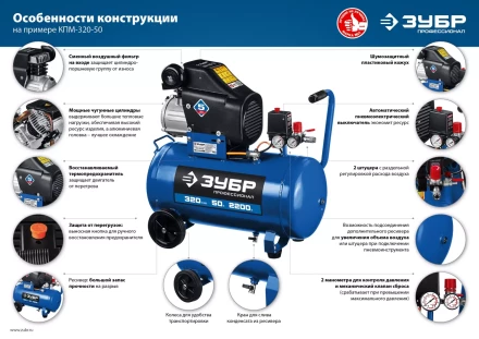 Компрессор воздушный КПМ-400-50 серия ПРОФЕССИОНАЛ купить в Урае