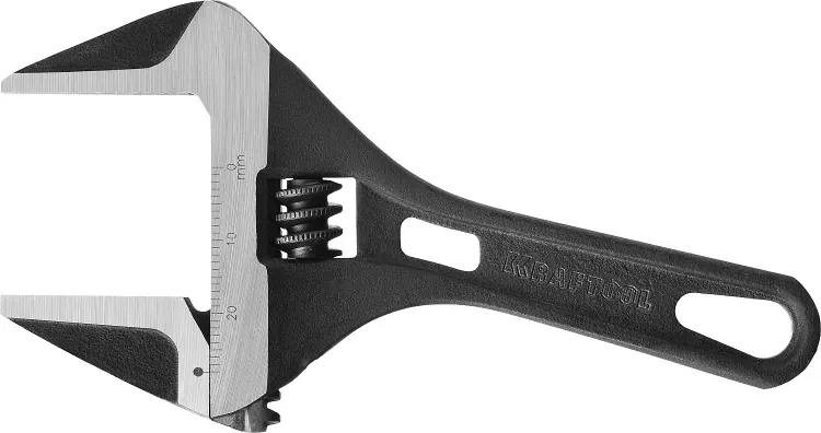 Ключ разводной компактный c тонкими губками KRAFTOOL SlimWide Compact 27266-15 купить в Урае