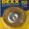DEXX. Щетка дисковая для дрели, витая стальная латунированная проволока 0,3мм, 100мм 35110-100 купить в Урае