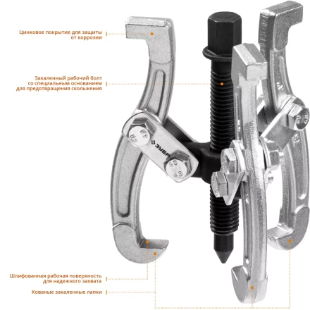 Съемники шарнирные 3-захватные серия ПРОФЕССИОНАЛ купить в Урае