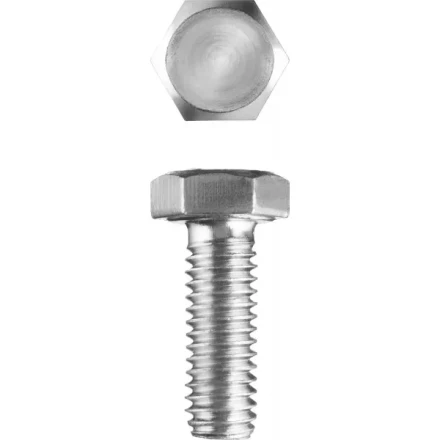 Болт ЗУБР &quot;МАСТЕР&quot; с шестигранной головкой, ГОСТ 7798-70, класс прочности 5.8, оцинкованный, M5x14мм, 5кг 303080-05-014 купить в Урае