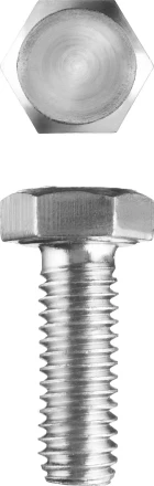 Болт ЗУБР &quot;МАСТЕР&quot; с шестигранной головкой, ГОСТ 7798-70, класс прочности 5.8, оцинкованный, M5x14мм, 5кг 303080-05-014 купить в Урае