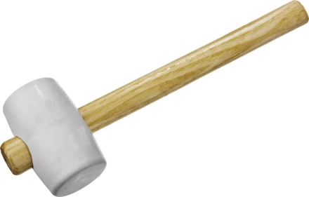 Киянка ЗУБР &quot;МАСТЕР&quot; резиновая белая, с деревянной ручкой, 230г 20511-230_z01 купить в Урае