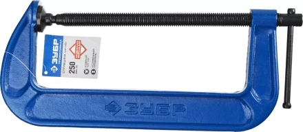 Струбцина  ЗУБР &quot;ПРОФЕССИОНАЛ&quot; тип &quot;G&quot;, корпус - ковкий чугун. 250мм 32245-250_z01 купить в Урае