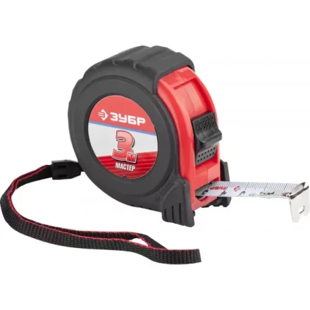 Рулетка ЗУБР &quot;МАСТЕР&quot;, обрезиненный корпус, 3мх19мм 34055-03-19_z01 купить в Урае