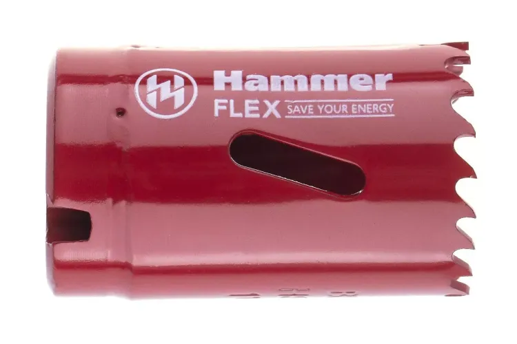 Коронка биметаллическая HAMMER Ф32х38мм 5/8" BiMETALL (224-006) купить в Урае