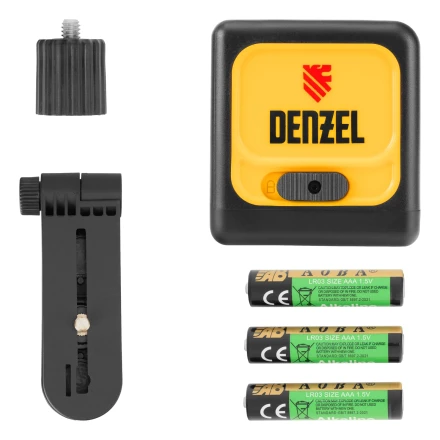 Лазерный уровень DQB, 30 м, зеленый луч, батарейки, сумка// Denzel 35016 купить в Урае