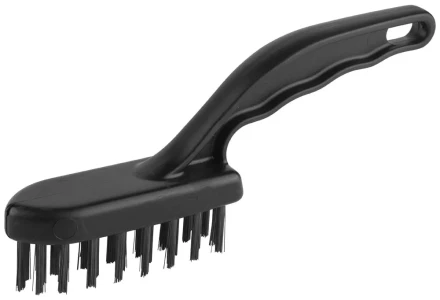 Щетка ЗУБР &quot;ЭКСПЕРТ&quot; проволочная стальная малая с пластмассовой ручкой, 4 ряда 35012-4_z01 купить в Урае