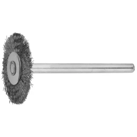 Щетка ЗУБР радиальная, нержавеющая сталь, на шпильке, d 20x 3,2мм, L 42мм, 1шт 35931 купить в Урае