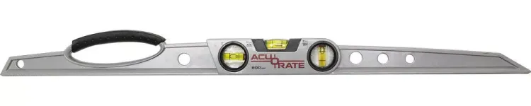 Уровень ЗУБР "ACURATE 2" литой алюминиевый, фрезерованный, эргономичная рукоятка, 3 ампулы, 80 см 34592-080 купить в Урае