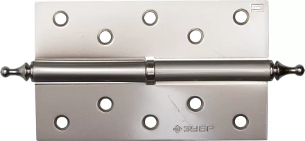 Петля дверная разъемная ЗУБР &quot;ЭКСПЕРТ&quot;, 1 подшипник, цвет мат. никель (PN), правая, с крепежом, 125х75х2,5мм,2шт 37605-125-4R купить в Урае