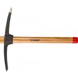 Кирка ЗУБР "МАСТЕР" кованая, с обратной деревянной рукояткой, 600г 20177-06