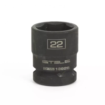 Головка ударная шестигранная 22 мм 1/2" CrMo Stels 13926