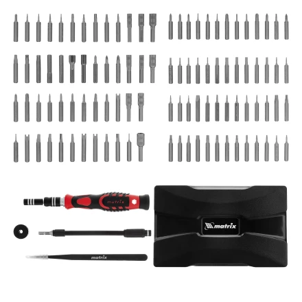 Набор для точных работ 107 в 1 Matrix, универсальный, сталь CrV, 13569 купить в Урае