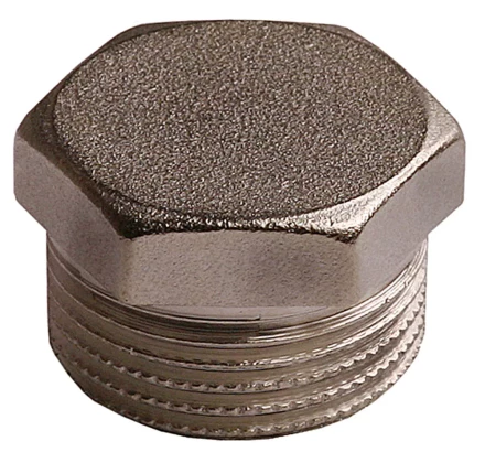 Заглушка GENERAL FITTINGS никелированная латунь, 6-ти гранная головка, наружная резьба, 1&quot; 51097-S-1 купить в Урае