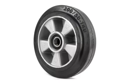 Колесо резиновое 200х50 мм с подшипником для тележек гидравлических BF/WB/RHP/BFS 1000916 купить в Урае