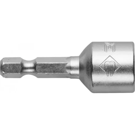 Биты ЗУБР &quot;МАСТЕР&quot; с торцовой головкой, магнитные, Cr-V, тип хвостовика E 1/4&quot;, 13х45мм, 2шт 26392-13-02 купить в Урае