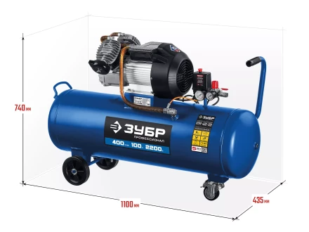 Компрессор воздушный КПМ-400-100 серия ПРОФЕССИОНАЛ купить в Урае