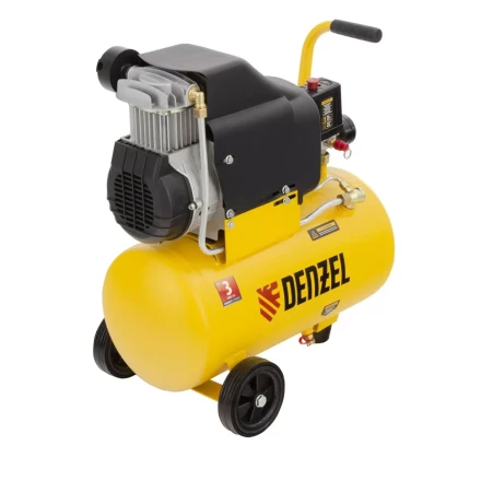 Компрессор воздушный DLC1300/24 безмасляный 1.3 кВт, 24 литра, 206 л/мин Denzel 58171 купить в Урае