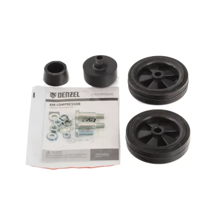 Компрессор воздушный DLC1300/24 безмасляный 1.3 кВт, 24 литра, 206 л/мин Denzel 58171 купить в Урае