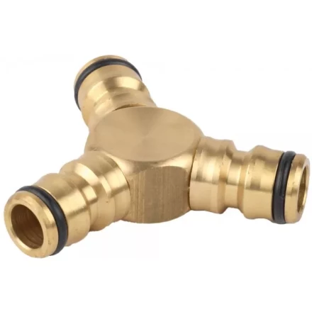 Тройник RACO &quot;Profi&quot; (соединитель-соединитель-соединитель) латунный, 1/2&quot; 4246-55028B купить в Урае