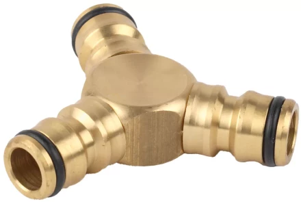 Тройник RACO &quot;Profi&quot; (соединитель-соединитель-соединитель) латунный, 1/2&quot; 4246-55028B купить в Урае