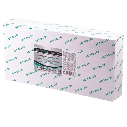 Набор ударных глубоких шестигранных торцевых головок 1/2&quot; 10-24 мм в кейсе 12 шт Stels 13998 купить в Урае